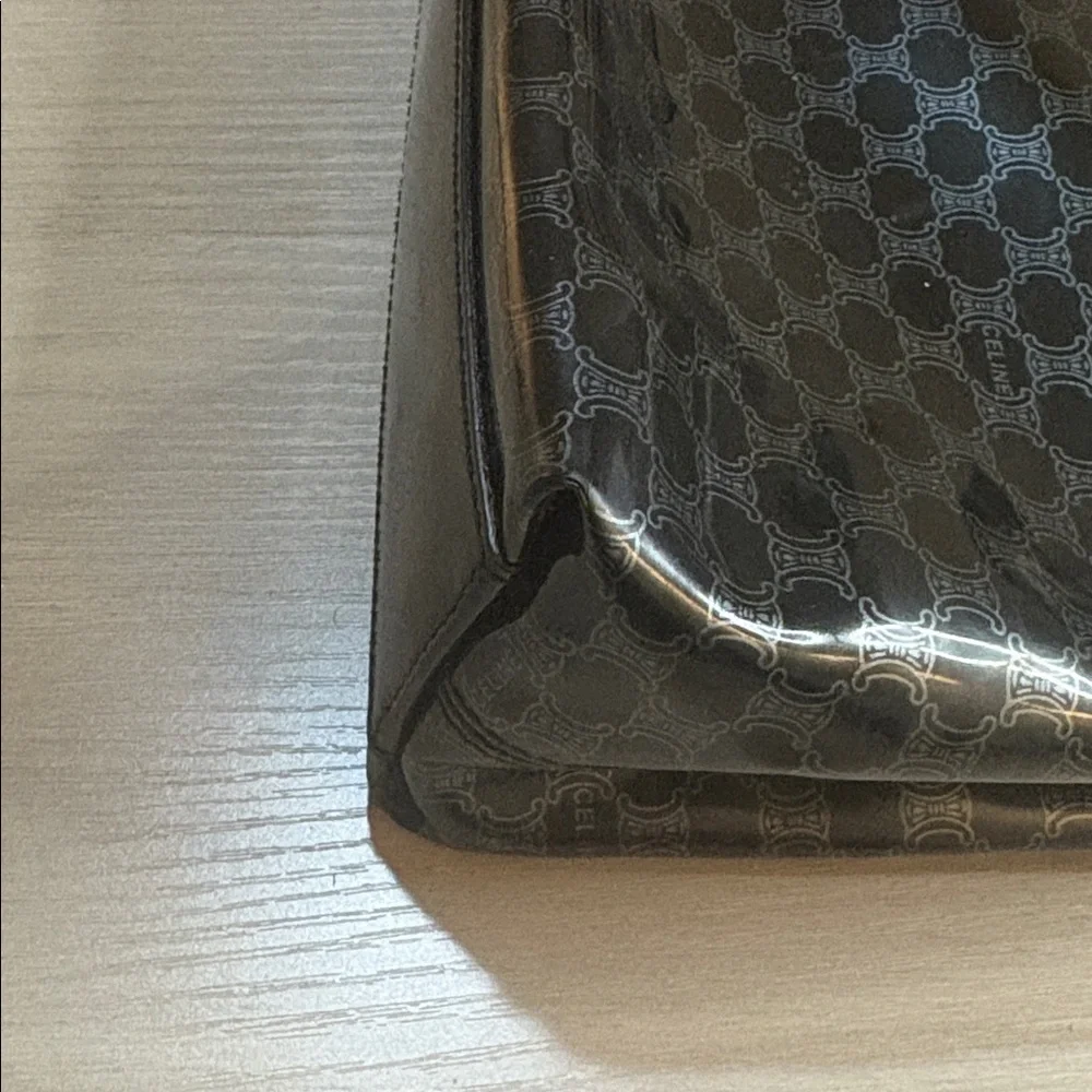 Vintage Celine Macadam PVC Mini Tote‎ – Black 11